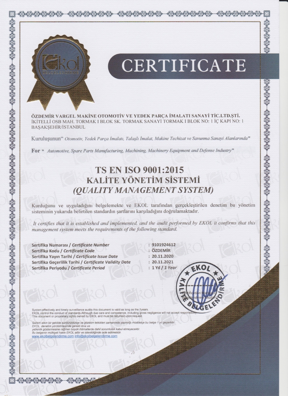 Kalite Yönetim Sistemi